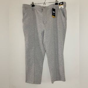 Lee grey gray pants regular fit straight crop high rise new with tags si…